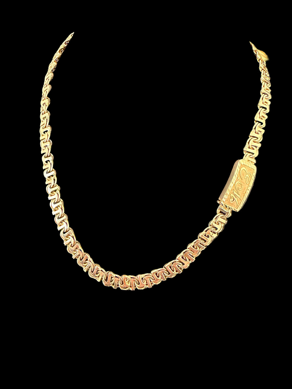 CADENA TEJIDO CHINO BAR ORO 10k