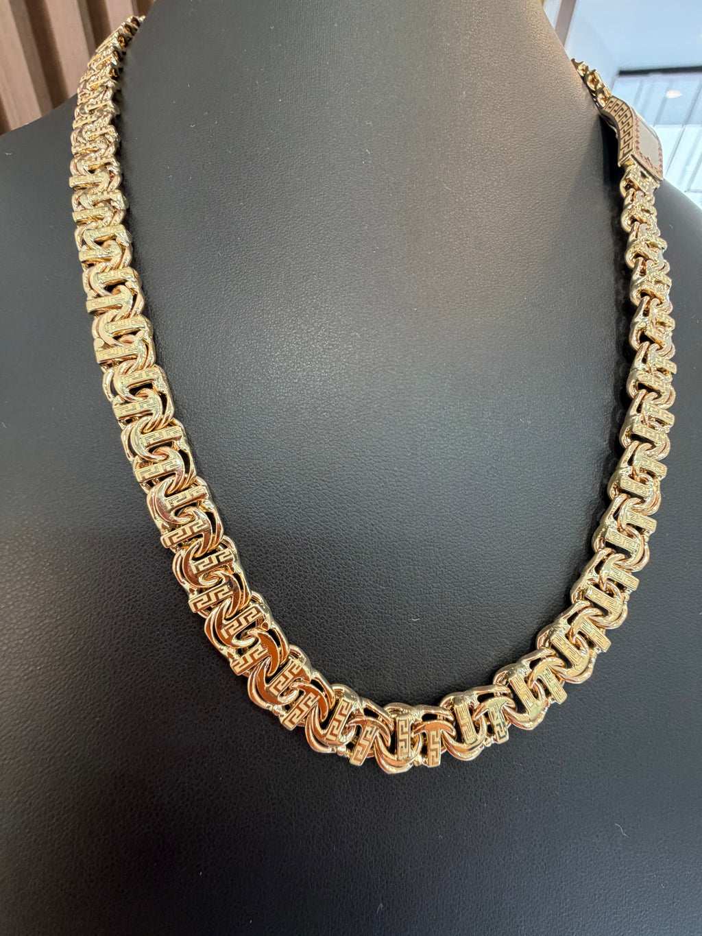 CADENA TEJIDO CHINO BAR ORO 10k