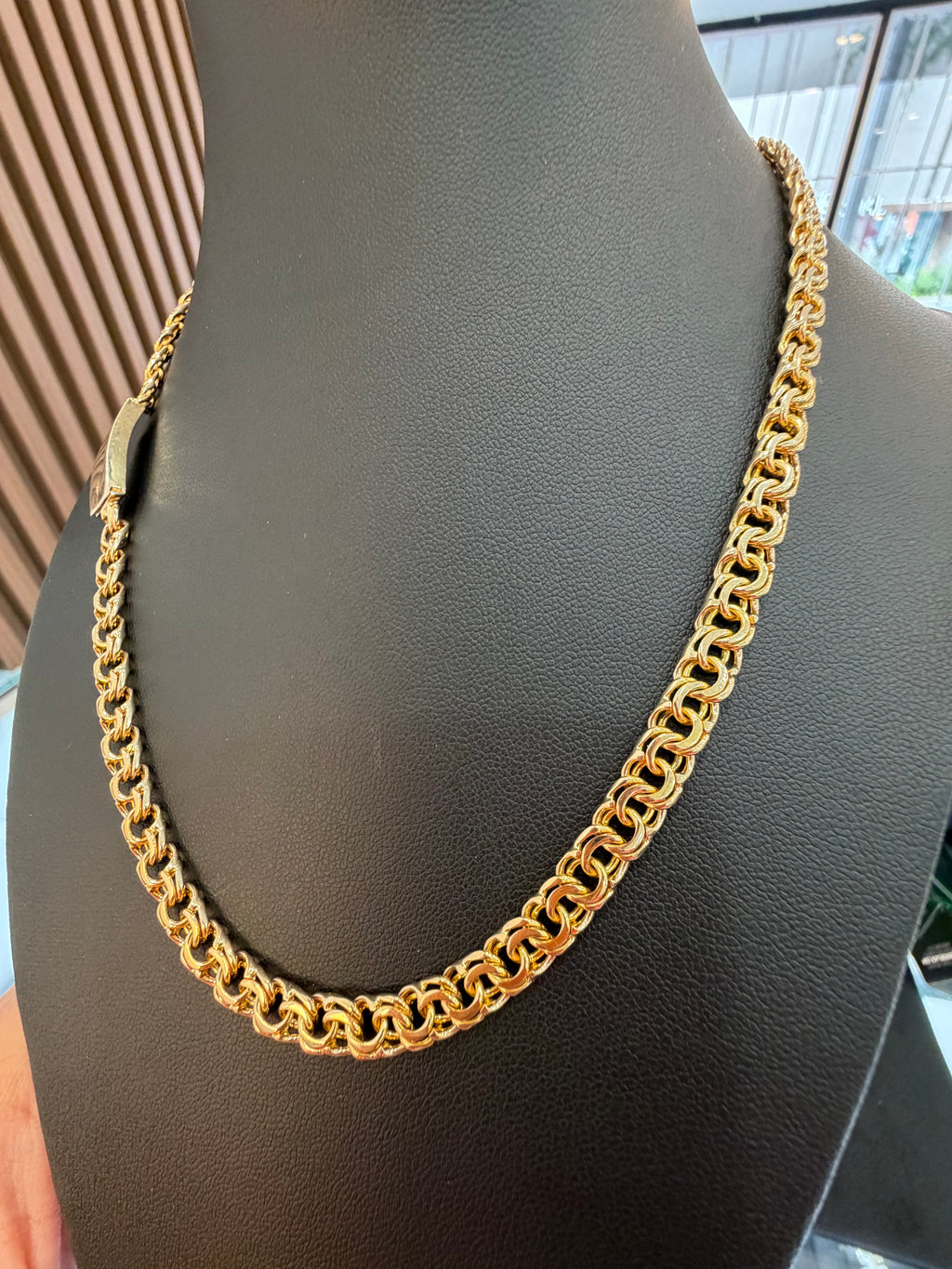 CADENA TEJIDO CHINO ORO 10k