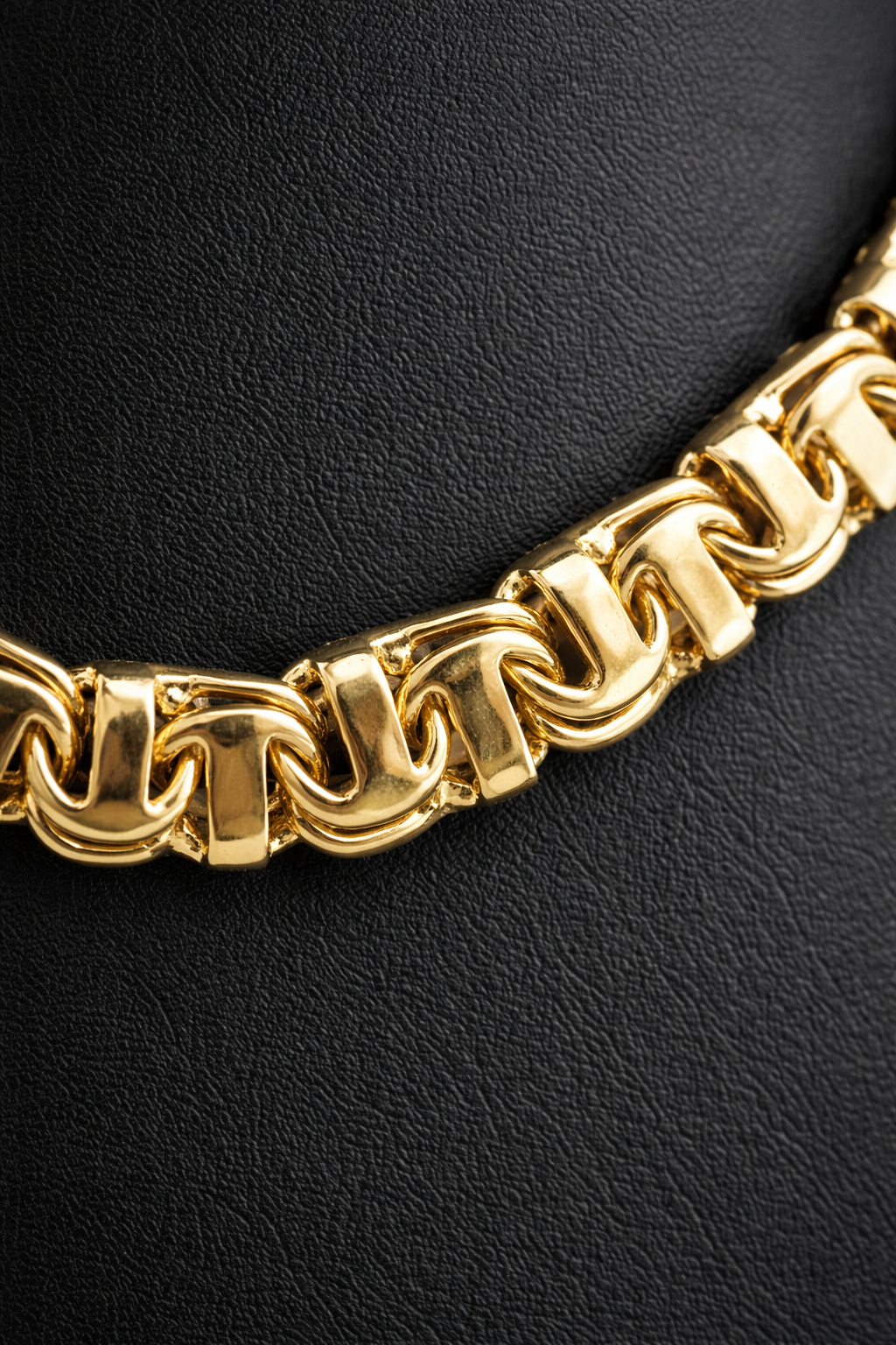 💎 Cadena de Oro 10K Tejido Chino Bar – 65.5 Gramos | 10mm | 16 Pulgadas